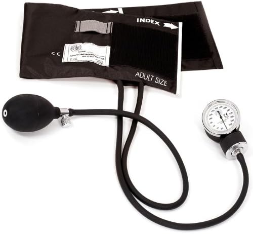 Prestige - 82-BLK Aneroid Sphygmomanometer with Black Cuff
