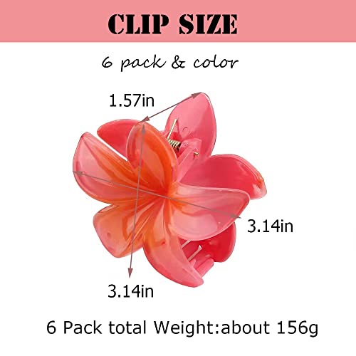 2023 New Flower Hair Clips,Hawaiian Flower Claw，Wonderful Gift,Strong Hold Claw Hair Clips For Women Thick Hair & Thin Hair, Fabulous Color #TOP2