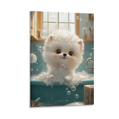 Décoration murale Poméranie - Cadeau idéal maître spitz 12x18