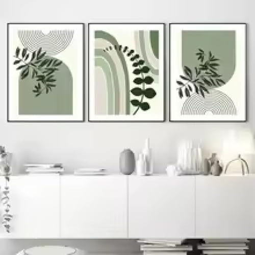 Cadre déco salon affiches minimalistes géométriques bohèmes pour grand mur