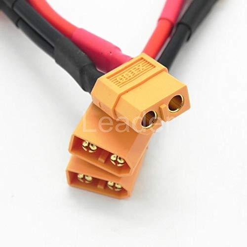Gimax 20 Pcs/Lot XT90 Parallel Battery Connectors Adaptor Cable Extension Y Splitter For Parallel Battery Connection ZD0192