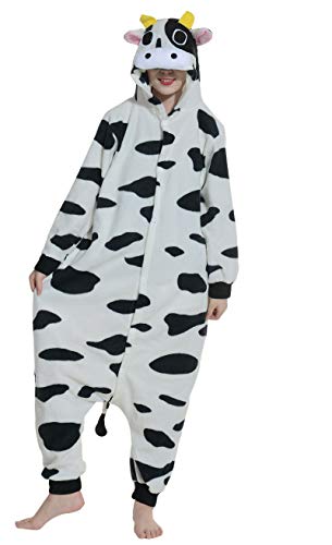 Kigurumi pyjama animal vache unisexe pour adulte de 140 à 187 cm