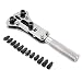 BABAN Stainless Steel Professional Watch Back Case Opener Adjustable 18 to 64mm Diameter Watch Case Wrench Opener Remover With 8 Bits