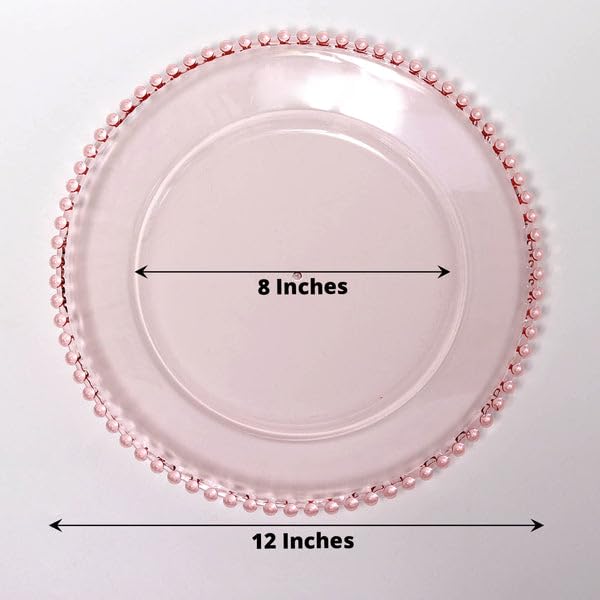 Pack 6 Platos Cargadores Acrílicos Redondos 13" Blush miniatura 6
