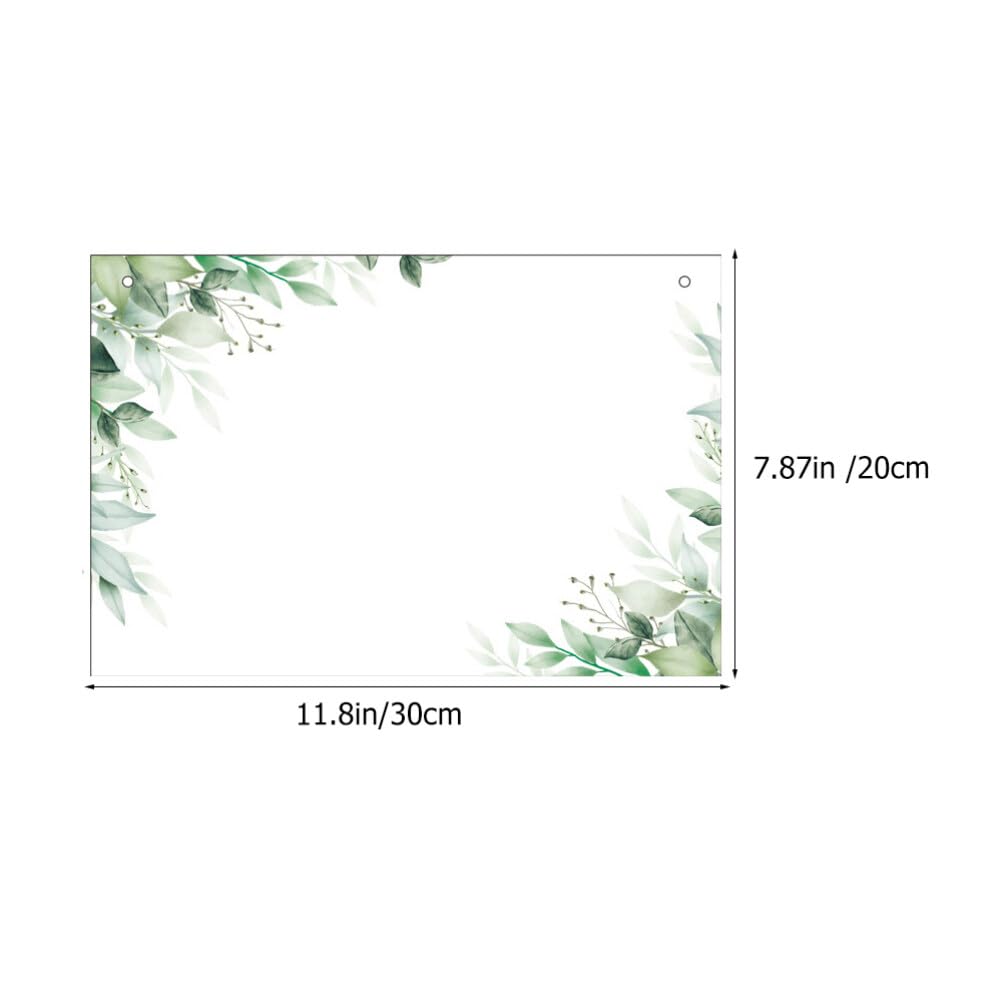 VILLCASE Trocken Acryl Menütafel Abwischbar, Hängende Acryltafel Löschbare, 30x20cm, Wiederverwendbare Tafel Acryl Memotafel mit Tuch und Hängeseil, für Küche und Büro