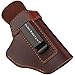 Leather Holster for Carry, IWB Leather Gun Holsters for Glock 17 19 43X/ Sig P365/ Ruger Security 9/ Springfield Hellcat Pro XDS/Taurus G2C G3C/ M&P 9mm Shield SD9VE SW9VE & More Pistols
