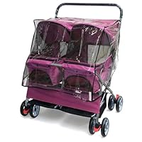 BEBE WORLD　ダブルペットカート Amazon | ダブルペットベビーカー、2匹の犬と猫用の折りたたみ式