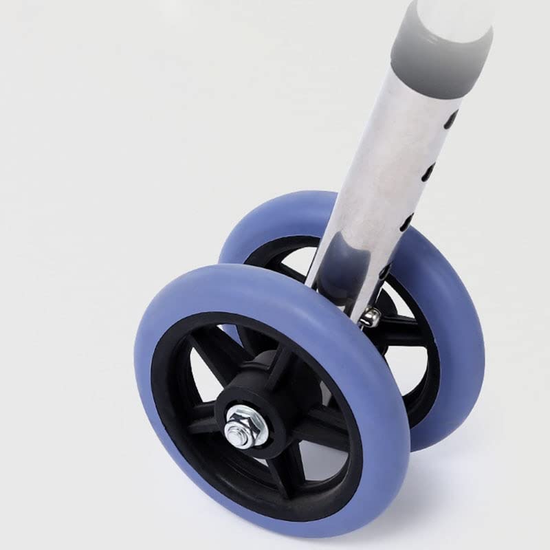 chodzik, Składana pomoc w chodzeniu, krzesło kąpielowe ze stali nierdzewnej z regulacją wysokości 5 poziomach, chodzik poduszką gąbki - łatwy montażu