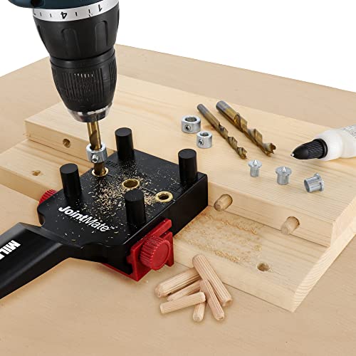 image for Milescraft 1333 DowelJig Kit - New, Improved, Self-Centering Handheld 