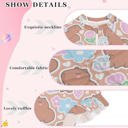 Girls Rash Guard Swimsuits Long Sleeve One Pieces Bathing Suit UPF 50+ Zipper Girls Swimwear4