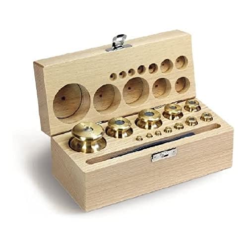 Kern 343-49 1 mg-10 kg M1 Set of Weight Finely Turned Brass Box