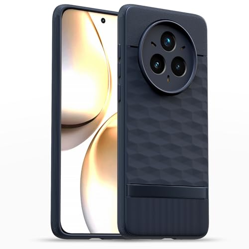 Image of Pikkme Back Cover for Realme 14 Pro 5G Camera Protection 3D Hexa Cube Design Silicone Protective Bumper Case (Blue)