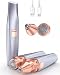 Eyebrow & Facial Hair Removal for Women: 2 in 1 Rechargeable Eyebrow Trimmer & Face Shaver, Painless Electric Facial Eye brow Razors Epilator with Built-in LED Light -Perfect for Face, Lips & Body