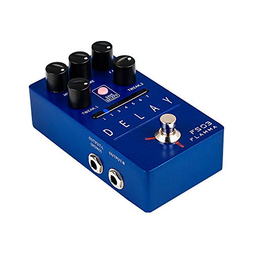 Flamma Fs03 Guitar Delay Pedal Stereo Digital Delay Guitar Effects Pedal With Looper 6 Delay Effects Storable Preset Tap Tempo Trail On True Bypass #TOP2