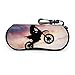 Produktbild OKIJH Tragbare Brillenetui, Aufbewahrungsbox, Brillenetui, Kosmetiktasche Jumping With Motocross Motorcycle Portable Eyeglass Case Abrasion Resistant Glasses Protective Case Soft Sunglass Bag with Car