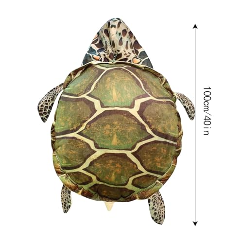 Coussin tortue géant en peluche douce pour salon et chambre d'enfant - 6