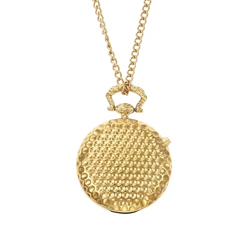 QIATKWH Deutsch sprechende Uhr，Einfach und einfach zu tragen Gold Taschenuhr