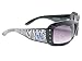 Kentucky Wildcats UK Black Zebra Print Crystals Womens Sunglasses S4ZB