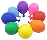 Hiller Rainbow Party Balloons 12 inches (100 pack) | Assorted Colors Bright Colorful Thick Latex Balloon | Party supplies Decorations Balloon Arch Unicorn Party Gender Reveal
