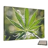 COWMGHLDFL Pintura decorativa para arte de pared, pintura en lienzo, póster decorativo de marihuana, póster decorativo para decoración de pared, pintura estética para sala de estar, colgar cuadros