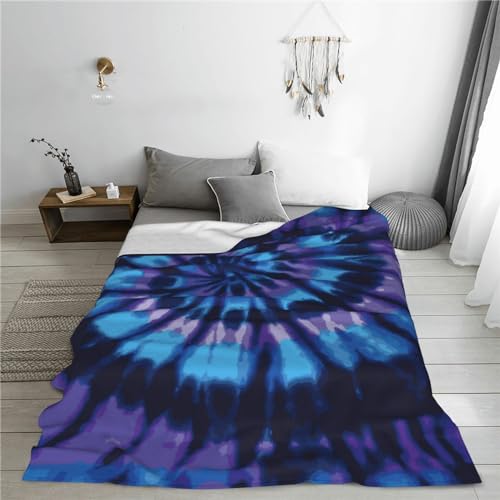 Will Budxeg 4654564 Tie Dye Blue Purple Background Soft Warm Full Fleece Throw Blanket Flannel Fuzzy Travel Blankets All-Season Throws For Bed Sofa Women Gifts 40 Inchx30 Inch thumb #3