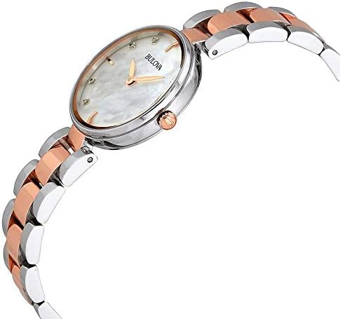 Miniatura 3 de Bulova 98P147 - Pulsera de reloj de dos tonos de acero inoxidable de dos tonos para mujer (0.472 in)