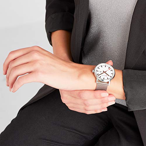 Mondaine Men's Mse.40210.Sm Sbb Analog Display Swiss Quartz Silver Watch #TOP5