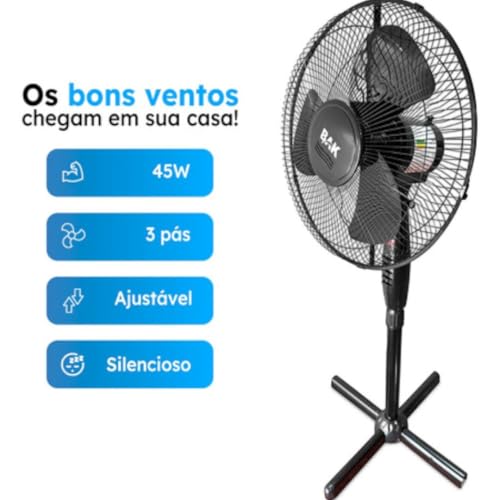 Ventilador 110v de pedestal potente e ajustável para sua casa silencioso e elegante moderno e útil