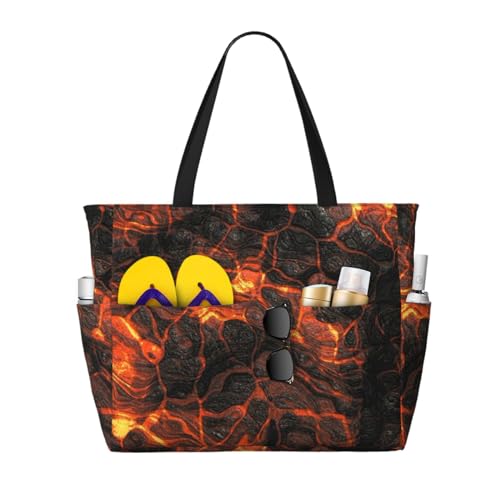 Sac de plage lave volcanique grand sac fourre-tout fini le manque de place