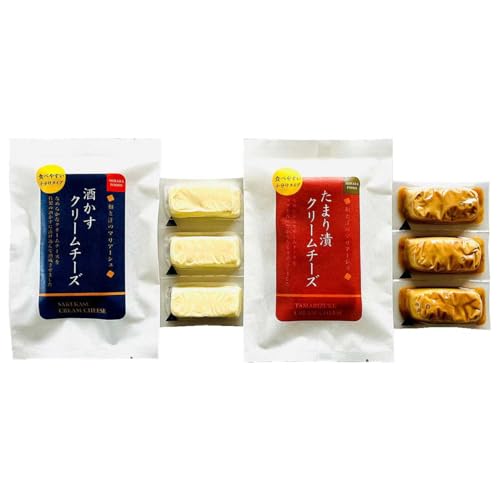 芳醇な香りのクリームチーズ お試し2種セット〔酒かすクリームチーズ・たまり漬クリームチーズ〕