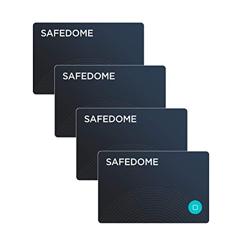 Safedome Classic Bluetooth Tracker Card Multi-Pack: fits Any Wallet, Purse or Bag. The