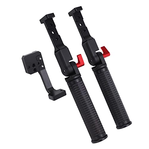 Image of Dual Handle Grip Handlebar for RS2 Gimbal Stabilizer, Dual Handheld Gimbal Grip with 1 /4 Inch Screw Hole and Cold Shoe Mount for Stable Multi - Angle Video