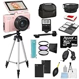 5K Digitalkamera für Fotografie & Video - 75MP UHD Vlogging Kamera mit WLAN, Autofokus, 3-Zoll-Flipscreen, 18X Zoom - Kompakt (Elite Kit, Rosa)