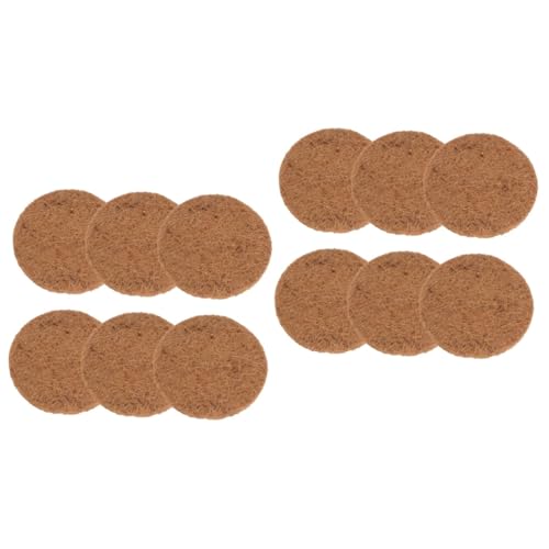 Abaodam 12 Piezas Alfombrillas de Fibra Natural para Nidos de Transpirables y Resistentes para Cría de Aves Almohadillas Ecológicas de para Protección de Huevos y Mascotas