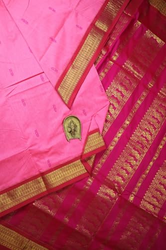 Image of South Cotton Gadwal Saree for Women | Celebrity Inspired Traditional Ethnic Wear | Chettinad & Kalyani Cotton Sarees | Soft Cotton Saree with Blouse Piece