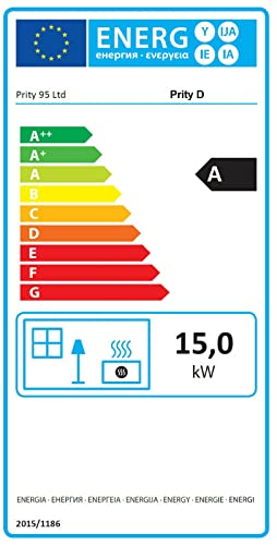 Dauerbrandofen Prity EEK A Kaminofen D mit 15 kW Nennleistung