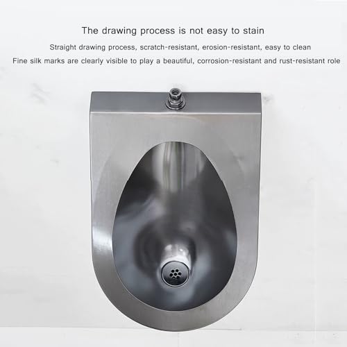 Urinario de acero inoxidable comercial con diseño sofisticado 4
