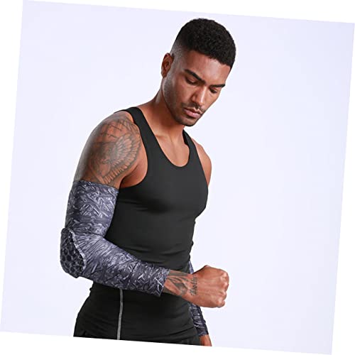 Balacoo 2 Unidades braço de choque zip injuria mangas de braço de basquete manga de tiro cotoveleira