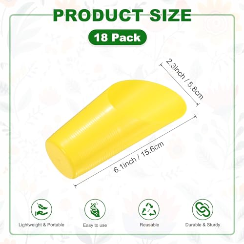Set 18 scoops para suelo de bonsai, plástico, multicolor miniatura 3