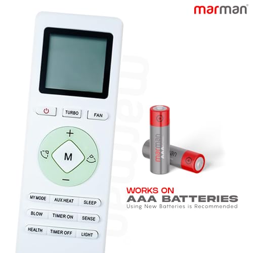 Image of marman Compatible with Lloyd AC Remote Control Original Suitable for 1 | 1.5 | 2 ton Split or Window Air Conditioner Model 233 - Match Exactly to Replicate Genuine Remote Control