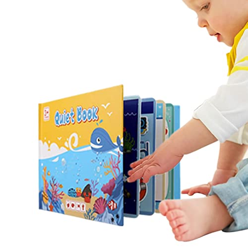 Livro ocupado da criança,Livro Montessori Tranquilo e Ocupado para Crianças - atividades educativas