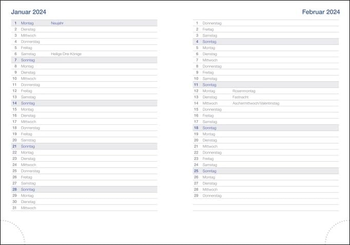 Wochen-Cheftimer A5. Blauer Terminkalender 2023. Buch-Kalender mit Lesebändchen und Eckperformation. Wattierter Taschenkalender zum Planen von Terminen.