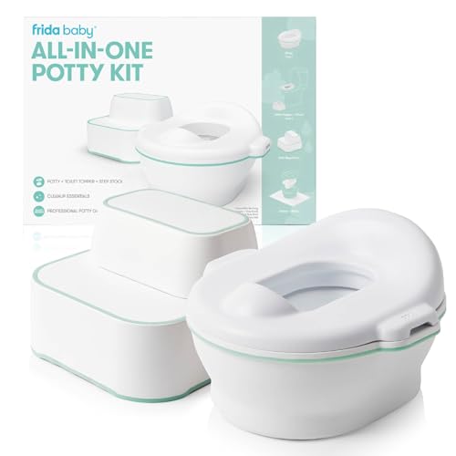 Frida Baby All-in-One Potty | Training Toilet with Toddler Potty Chair, Toilet Seat Topper, Toilet...