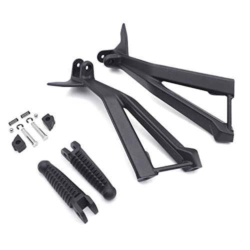 Httmt- Black Rear Passenger Footpeg Bracket Compatible With Ducati 08 848,07-08 1098/S,10-11 1098/S [P/N: Mt390-051-Bk] #TOP2