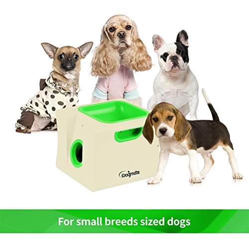 IDOGMATE Small Dog Ball Launcher,Automatic Dog Ball Thrower for Puppy and Small Dog