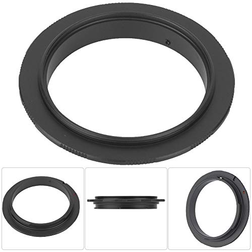 Durable Aluminium Alloy Macro Reverse Adapter Ring for DSLR Camera, 52mm/55mm/58mm, Lightweight & Solid, No Need for Extra Lens, for Macro (52MM)