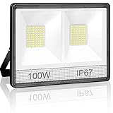 led 100w equivalente 💡【IP67 a Prueba de Agua y Amplia Aplicación】 Los últimos proyectores tienen una capacidad superior a prueba de agua IP67. Nuestro reflector para exteriores es adecuado para iluminación interior y exterior, ideal para almacenes, garajes, talleres, patios, parques infantiles, jardines, estadios y otros lugares.