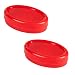 Pin Cushion - 2-Pack Magnetic Pincushion, Pin Caddy, Paper Clip Holder for Push Pins, Sewing Needles, Hair Bobby Pins, Home and Office Desk Organizer, Red, 4.25 x 1.25 x 2.875 Inches