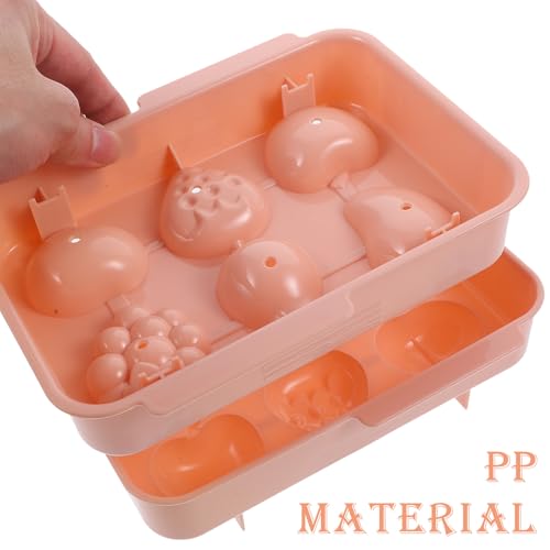 Molde de silicona para cubitos de hielo fruta 6 cavidades miniatura 3