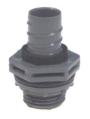 AFC CABLE SYSTEMS 8064 PVC Straight Type Non Metallic Liquid Tight Connector, 1/2-Inch